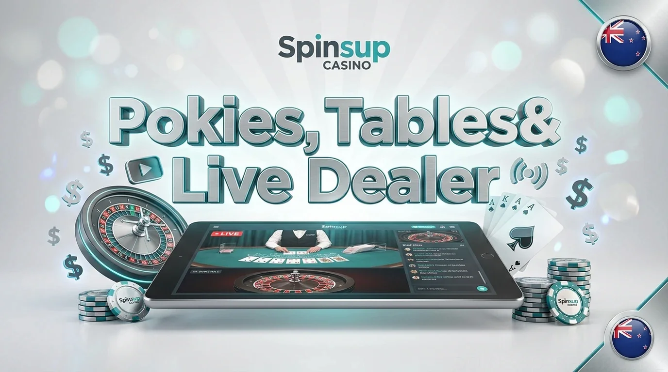 Pokies, Tables& Live Dealer